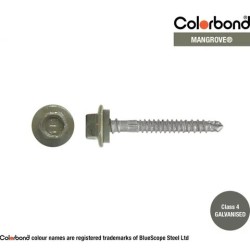 Roofing Screw Zip Mangrove - 12g X 50mm 250pk