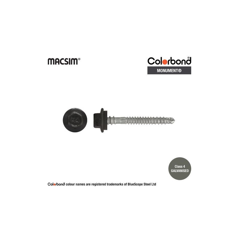 Roofing Screw Zip Monument - 12g X 50mm 250pk