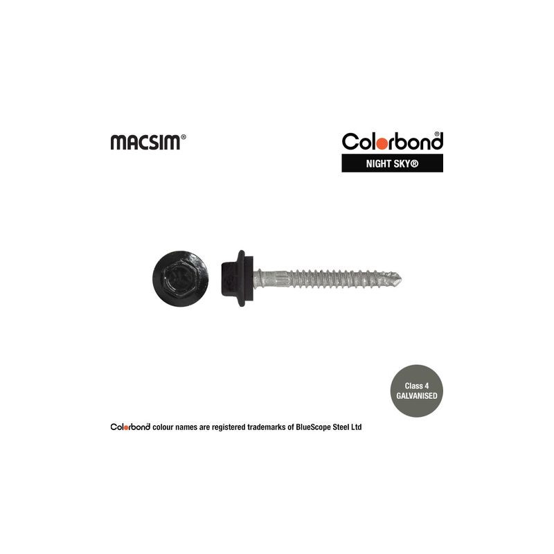 Roofing Screw Zip Night Sky - 12g X 50mm 250pk