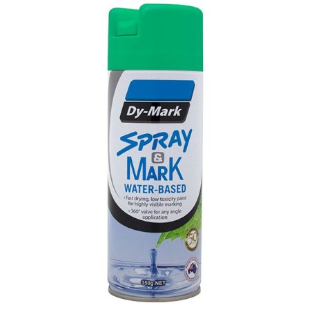 Dymark Water Based Spray & Mark Paint Fluro Green