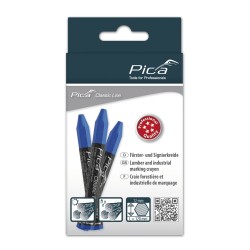 Pica Marker - Classic Pro 590 Lumber Crayon Blue - 12pk