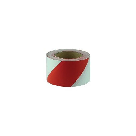 Barricade Tape Red & White 100m Roll