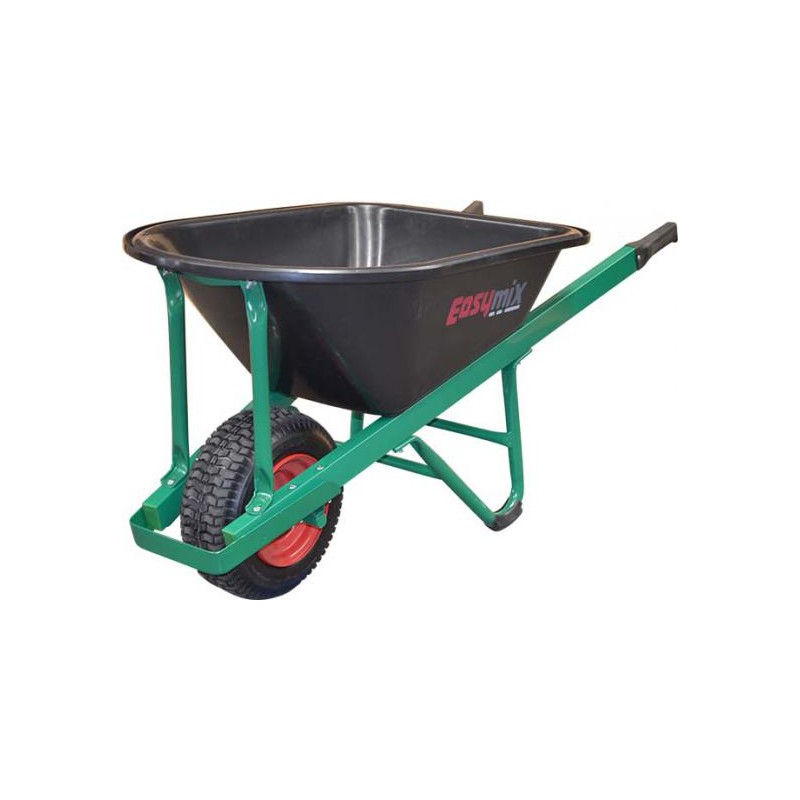 Easymix Wheelbarrow Poly Tray Steel Handle