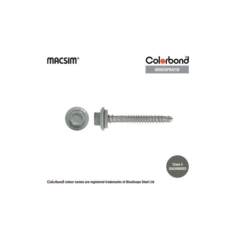 Roofing Screw Zip Windspray - 12g X 50mm 250pk