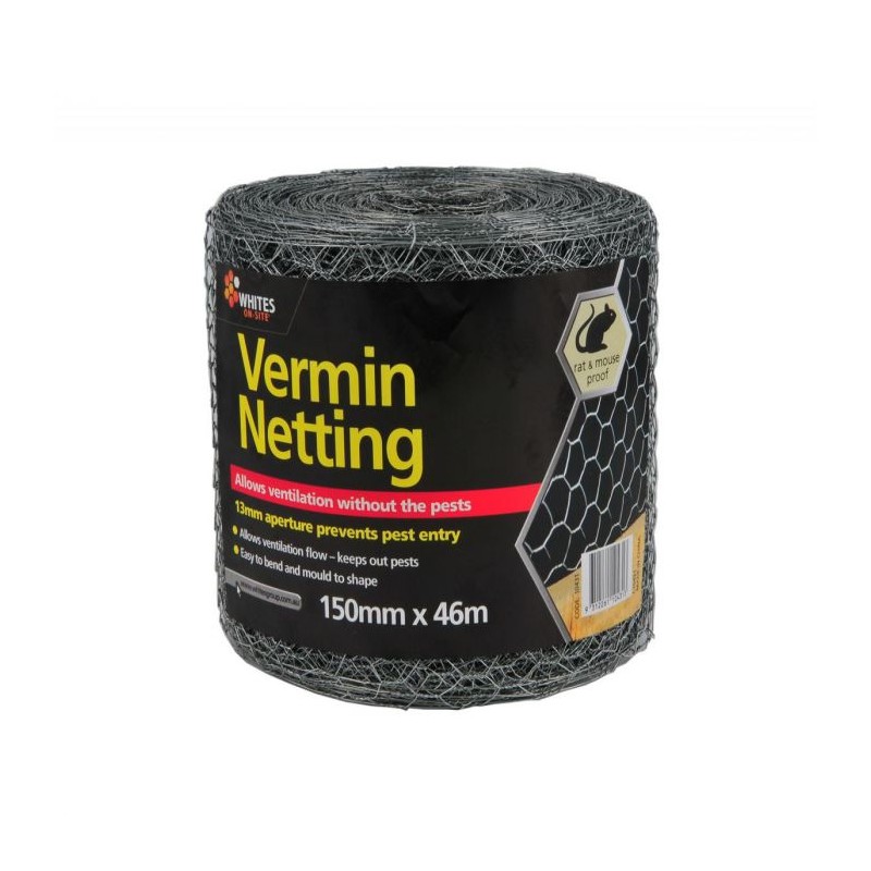 Wire Vermin Netting - Mouse & Rat Proof 120cm X 50m