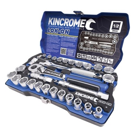 Kincrome Lokon Socket Set Met-Imp 29 Piece - 1/2"drive