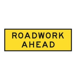 Sign Roadwork Ahead 2400 X 900