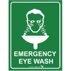 Sign Emergency Eye Wash