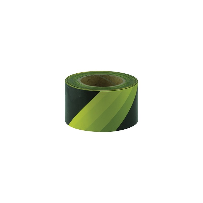 Barricade Tape Yellow & Black 100m Roll