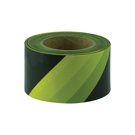 Barricade Tape Yellow & Black 100m Roll