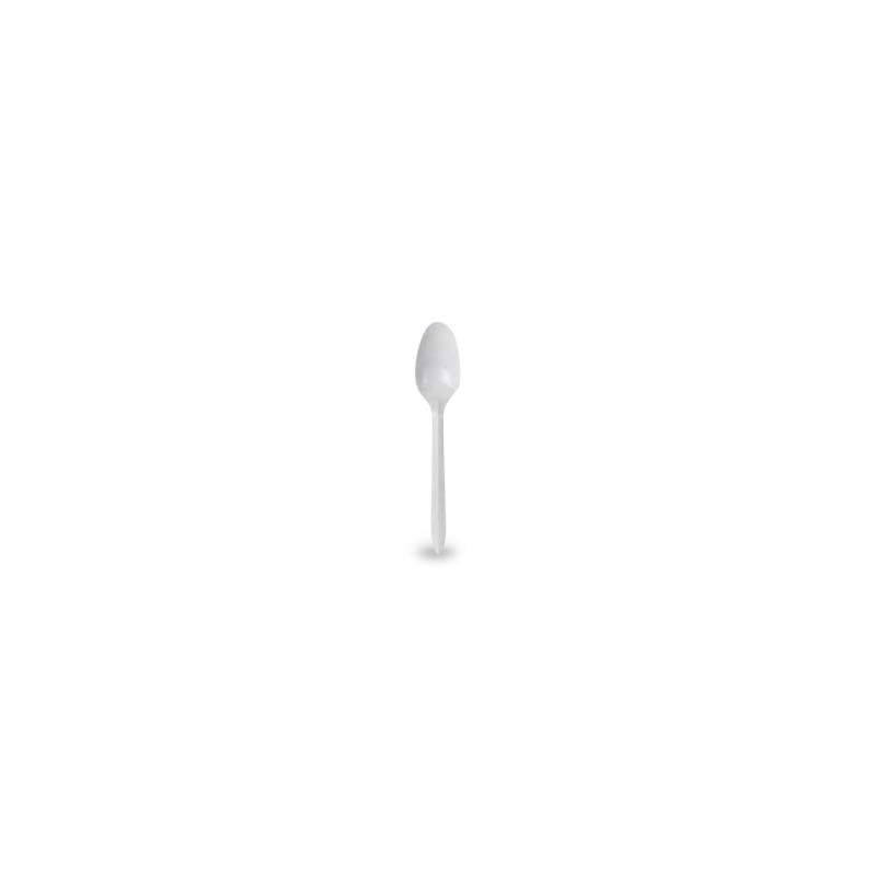 Dessert Spoon Plastic White (100pk)