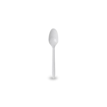 Dessert Spoon Plastic White (100pk)