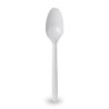 Dessert Spoon Plastic White (100pk)