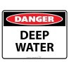 Sign - Danger Deep Water - 600 X 450mm Metal