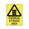 Sign Chemical Storage Area 450mm X 300mm Metal