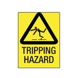 Sign Tripping Hazard