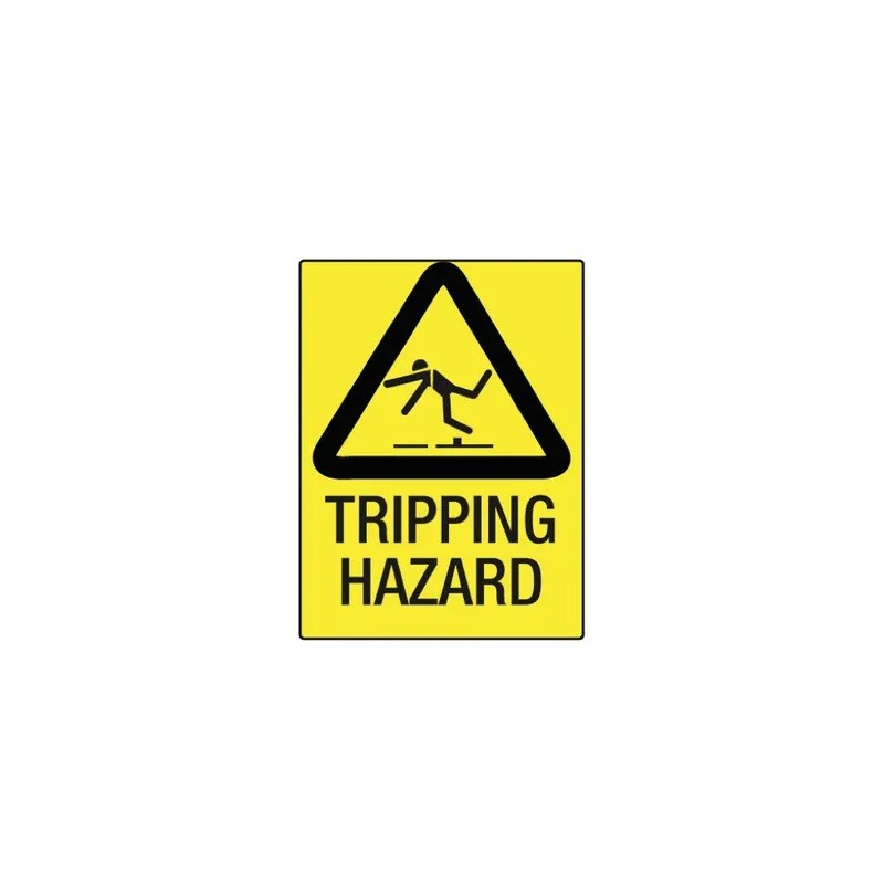 Sign Tripping Hazard