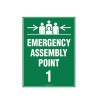 Sign Emergency Assembly Point 1 600x400mm Metal