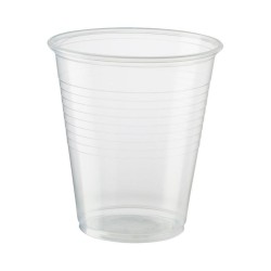 Cups White Plastic 185ml 1xsleeve