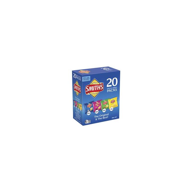 Smith's Potato Chips Variety-Pack Std Mix - 20 X Serves