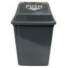 Swing Top Rubbish Bin 60l Grey