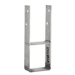 Post Support Stirrup High Wind 90mm X 450mm Stainless Steel