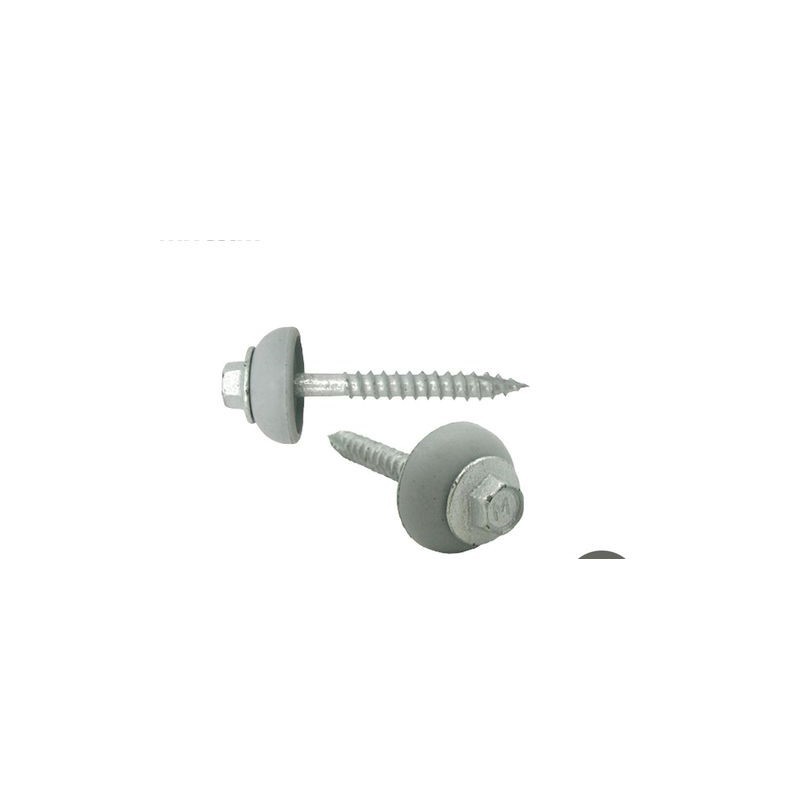 Type 17 Screw Hex Head Galv W Dome Washer - 12g X 50mm (100pk)