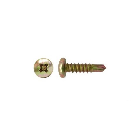 Self Drilling Screw Pan Head Zinc - 8g X 25mm 100pk