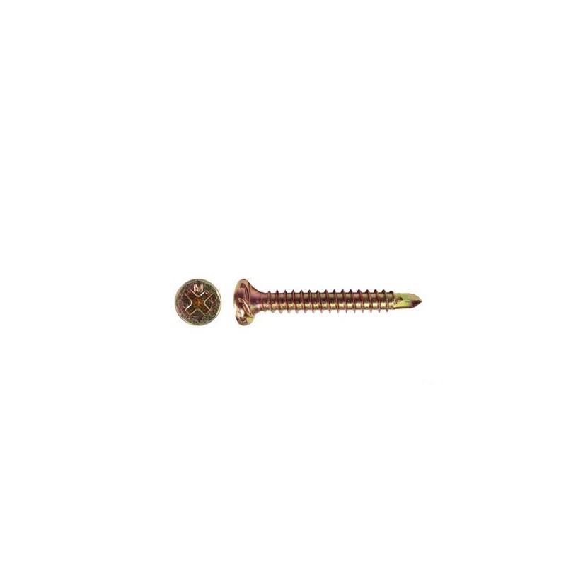 Flower Head Screw Self Drilling Zinc 10g X 45mm 1000pk