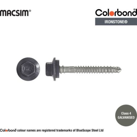 Roofing Screw Zip Ironstone - 12g X 50mm 1000pk