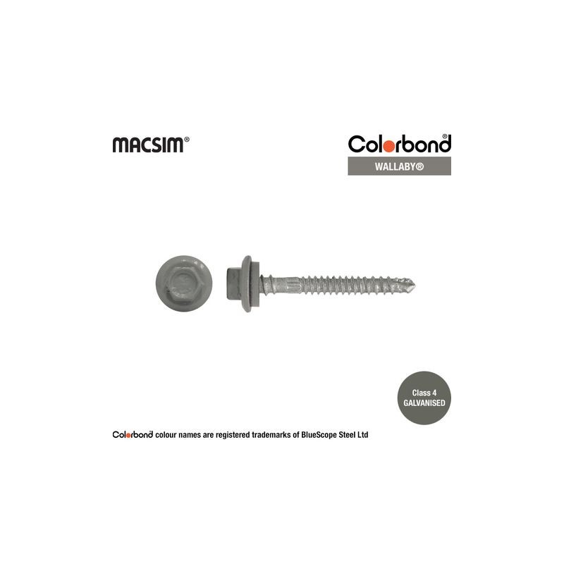 Roofing Screw Zip Wallaby - 12g X 50mm 1000pk