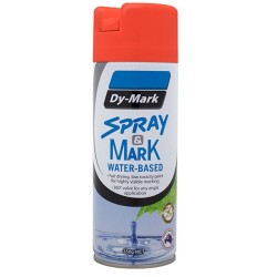 Dymark Water Based Spray & Mark Paint Fluro Orange