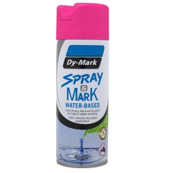 Dymark Water Based Spray & Mark Paint Fluro Pink