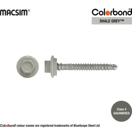 Roofing Screw Zip Shale Grey - 12g X 50mm 50pk