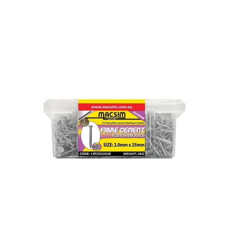 Fibre Cement Nail Galv 2.8 X 30mm 2kg