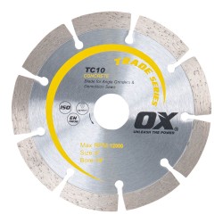 Ox Diamond Blade Prem. Turbo Segmented Gp 125mm (5")