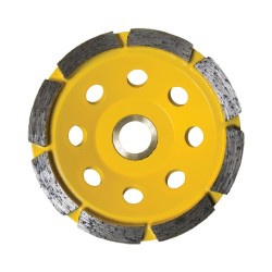 Diamond Cup Wheel Single Row 100mm (Yellow)