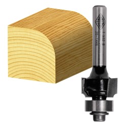 Carb-I-Tool Router Bit Rounding Over 1/4" Shank 1.6mm Radius