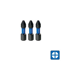 Kincrome Impact Bit Ph2 25mm 3pk