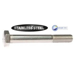 M16 X 300mm 316 S/S Hexhead Bolt