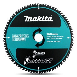 Makita Saw Blade 260 X 30 X 80t Tct Efficut