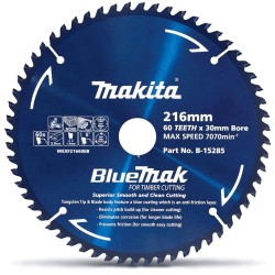 Makita Saw Blade 216 X 30 X 60t Bluemak Tct