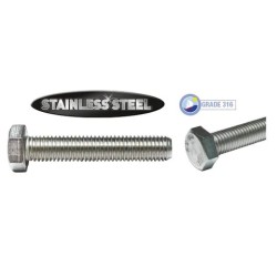 M16 X 100mm 316 S/S Hex Set Screw