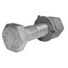 M12 X 110mm Structural Bolt/Nut/Washer Ass. 8.8 Galv -K0-