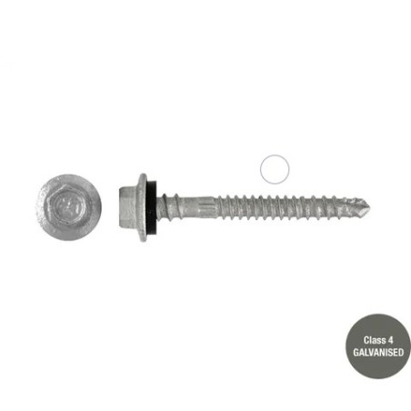 Roofing Screw Zip Galvanised - 12g X 50mm 50pk