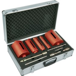 Ox Diamond Core Drill Dry Set - 38mm, 52mm, 65mm, 117mm, 127mm