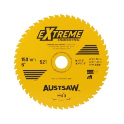 Austsaw Extreme Stainless Steel Blade 150mm X 20 X 52t