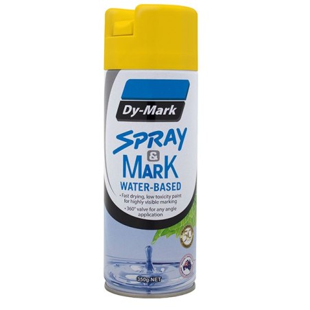 Dymark Water Based Spray & Mark Paint Yellow