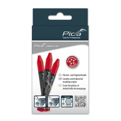 Pica Marker - Classic Pro 590 Lumber Crayon Red - 12pk