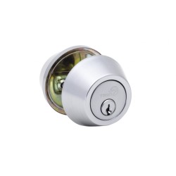 Door Dead Bolt Double Barrel Chrome Plated